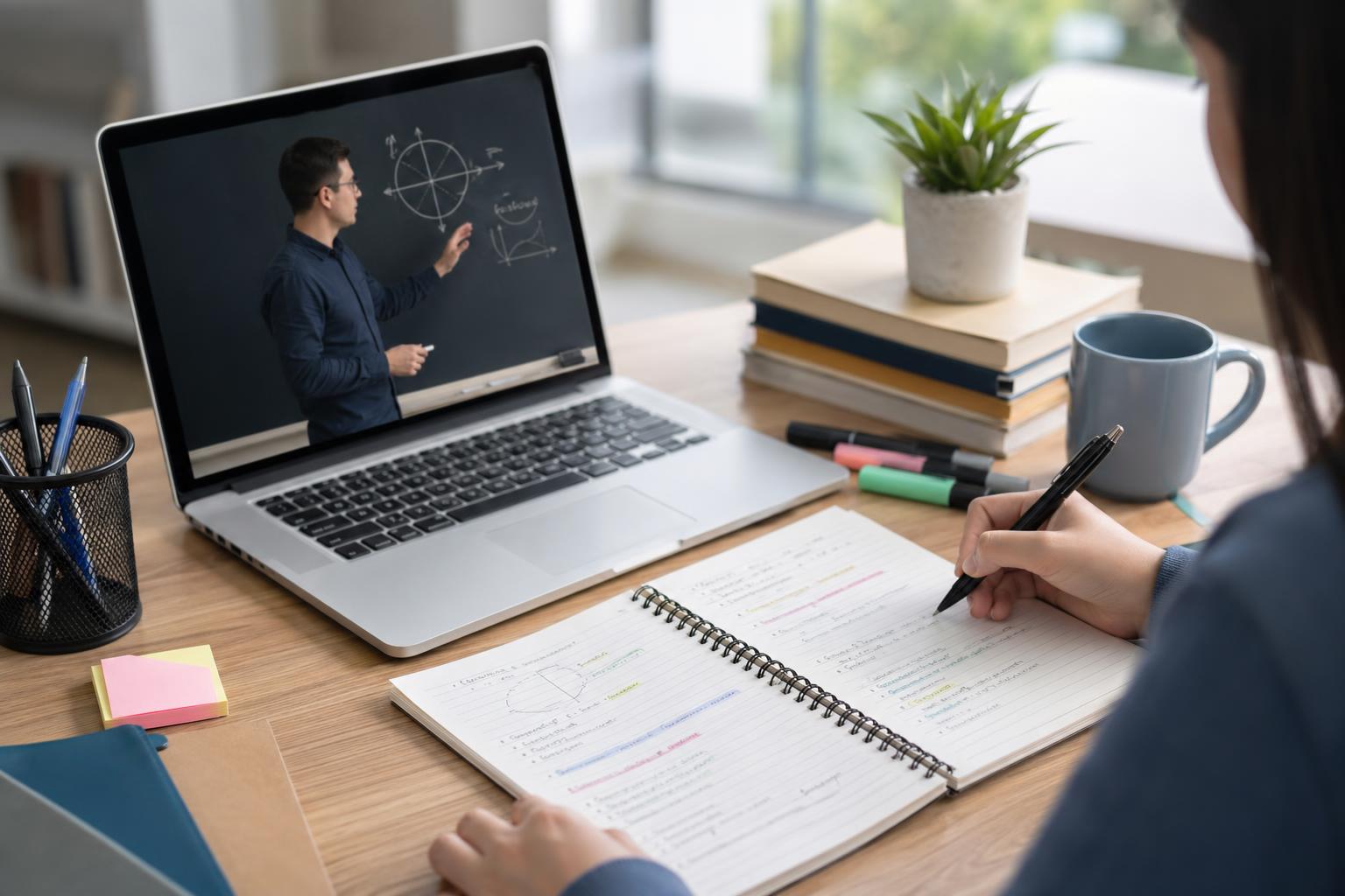 How to Take Better Notes From Online Classes and Recorded Lectures featured image