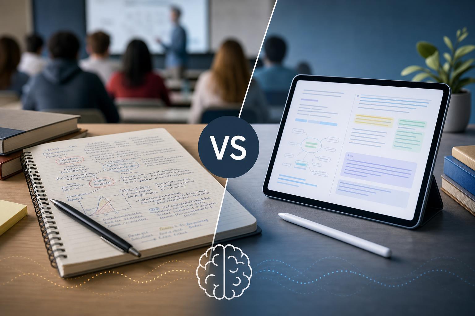 AI Notes vs Handwritten Notes: Which Is Better for Remembering Lectures? featured image