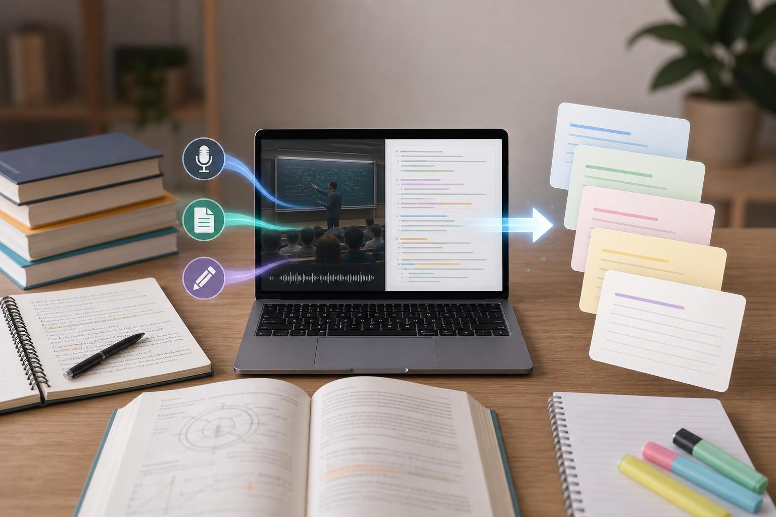 How to Make Flashcards From Lecture Notes Automatically featured image